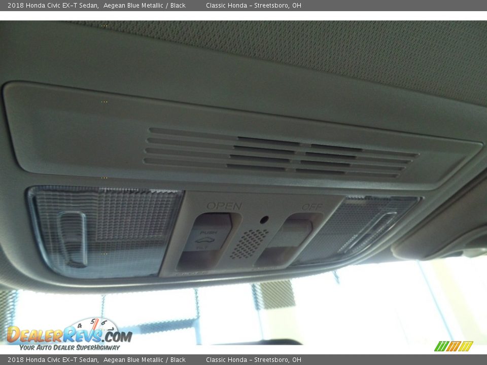 2018 Honda Civic EX-T Sedan Aegean Blue Metallic / Black Photo #22