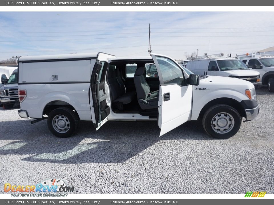 2012 Ford F150 XL SuperCab Oxford White / Steel Gray Photo #11