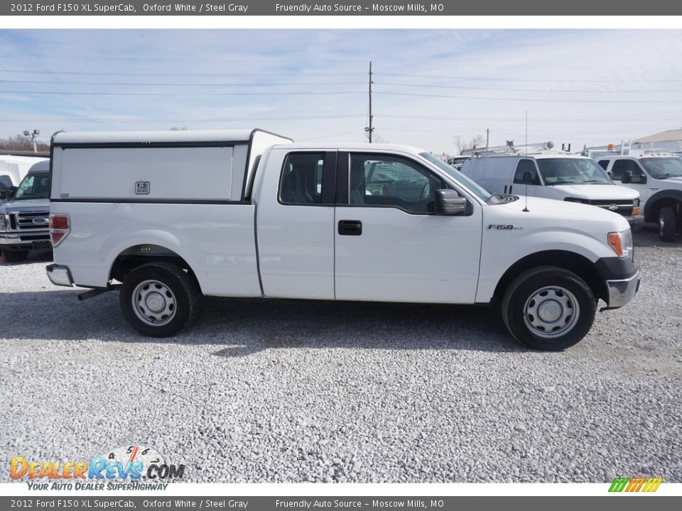 2012 Ford F150 XL SuperCab Oxford White / Steel Gray Photo #12