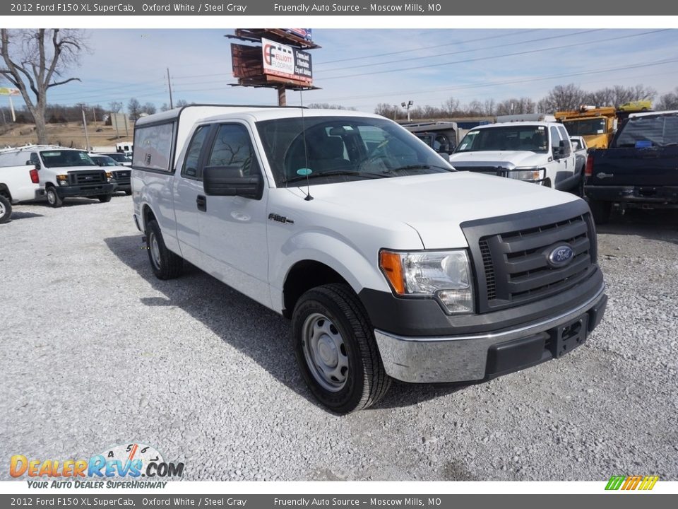 2012 Ford F150 XL SuperCab Oxford White / Steel Gray Photo #15