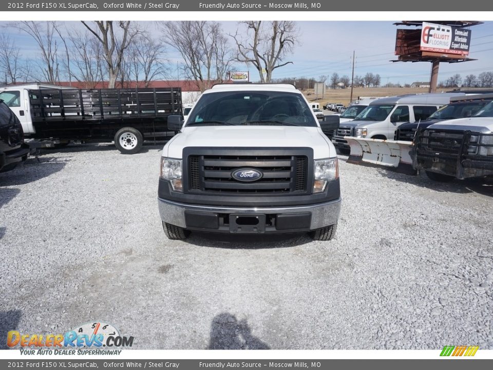 2012 Ford F150 XL SuperCab Oxford White / Steel Gray Photo #16