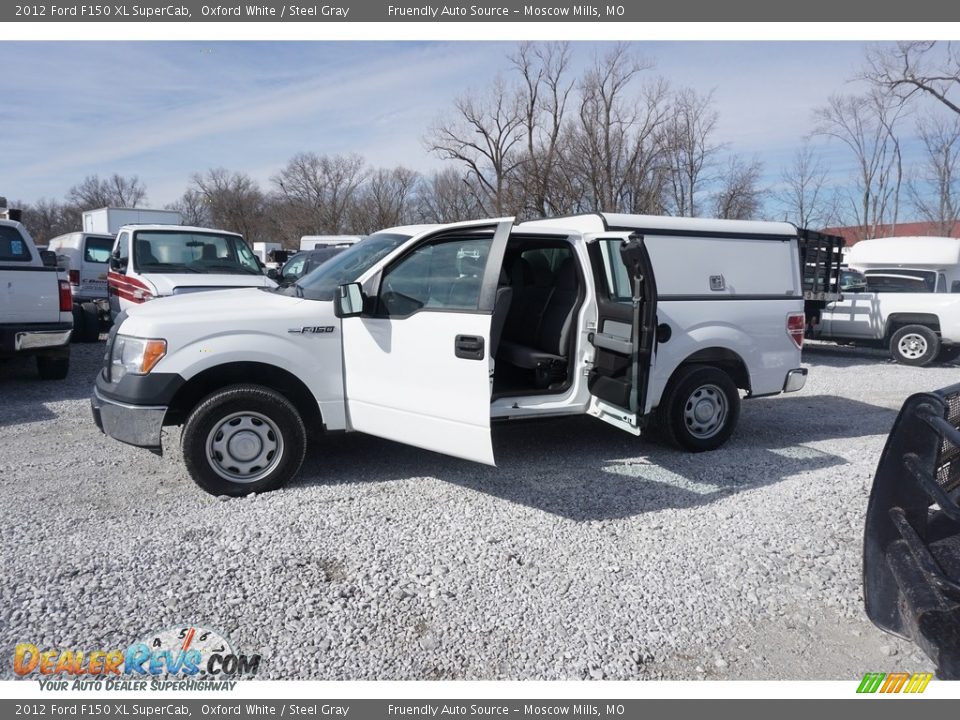 2012 Ford F150 XL SuperCab Oxford White / Steel Gray Photo #22