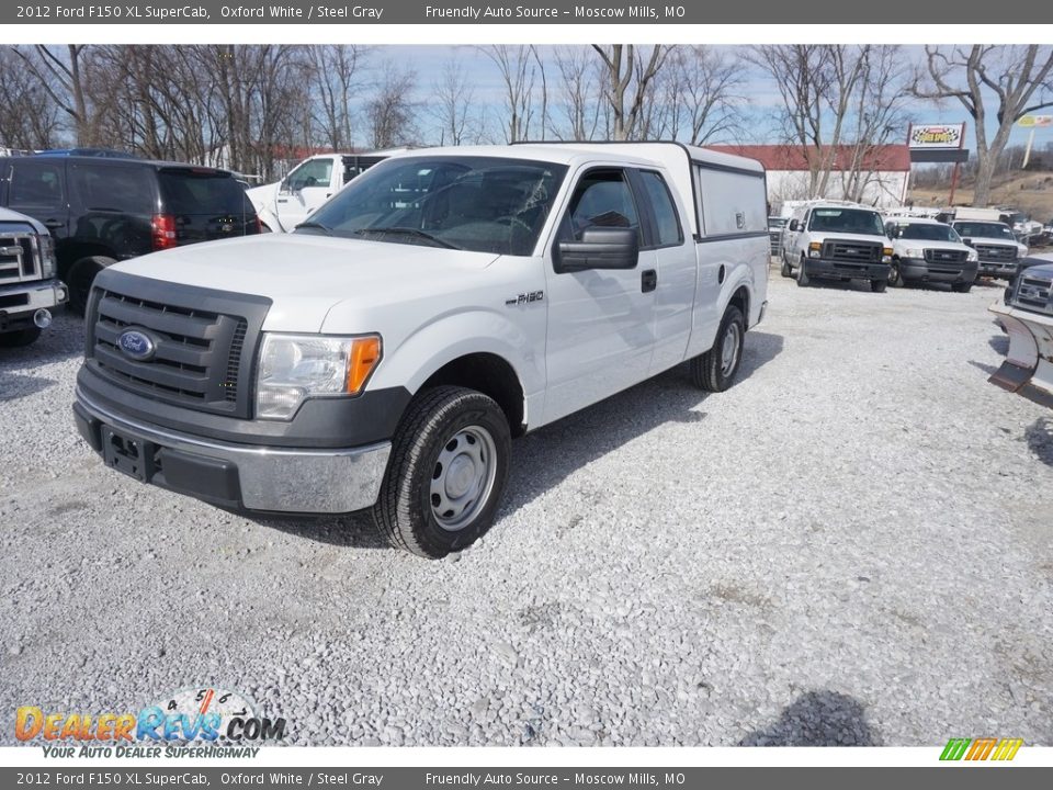 2012 Ford F150 XL SuperCab Oxford White / Steel Gray Photo #30