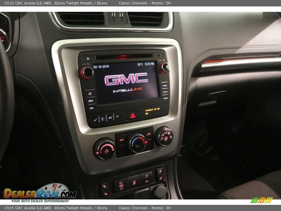 2016 GMC Acadia SLE AWD Ebony Twilight Metallic / Ebony Photo #9