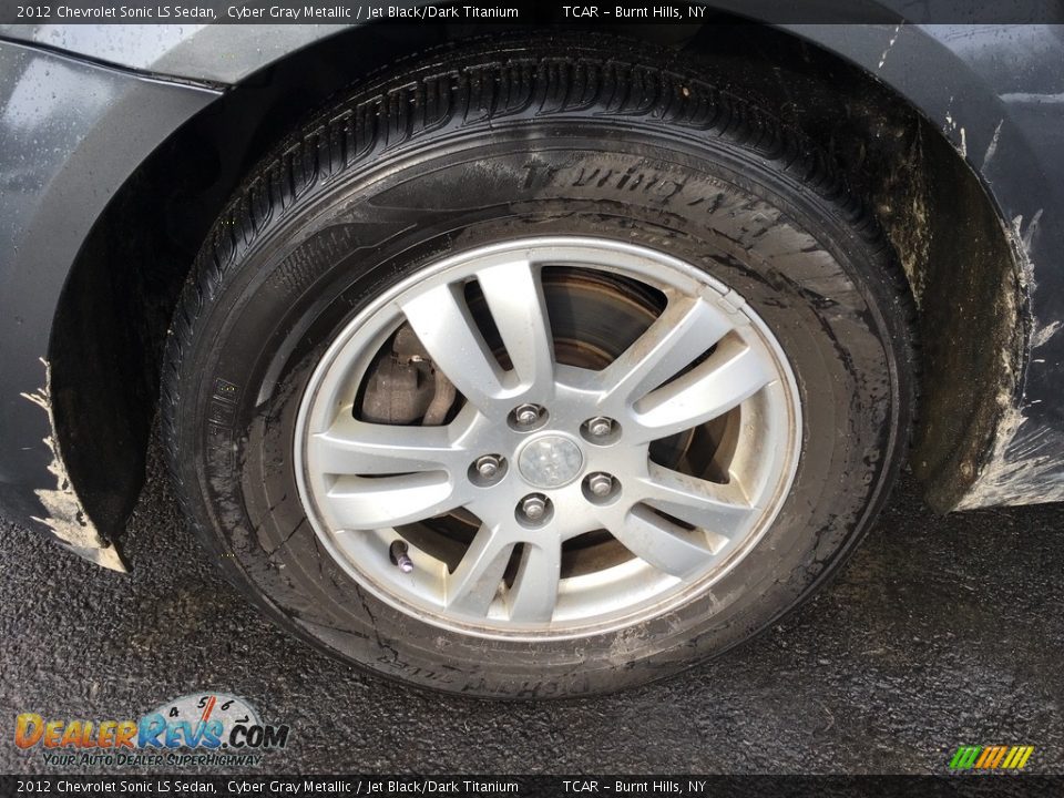 2012 Chevrolet Sonic LS Sedan Cyber Gray Metallic / Jet Black/Dark Titanium Photo #14
