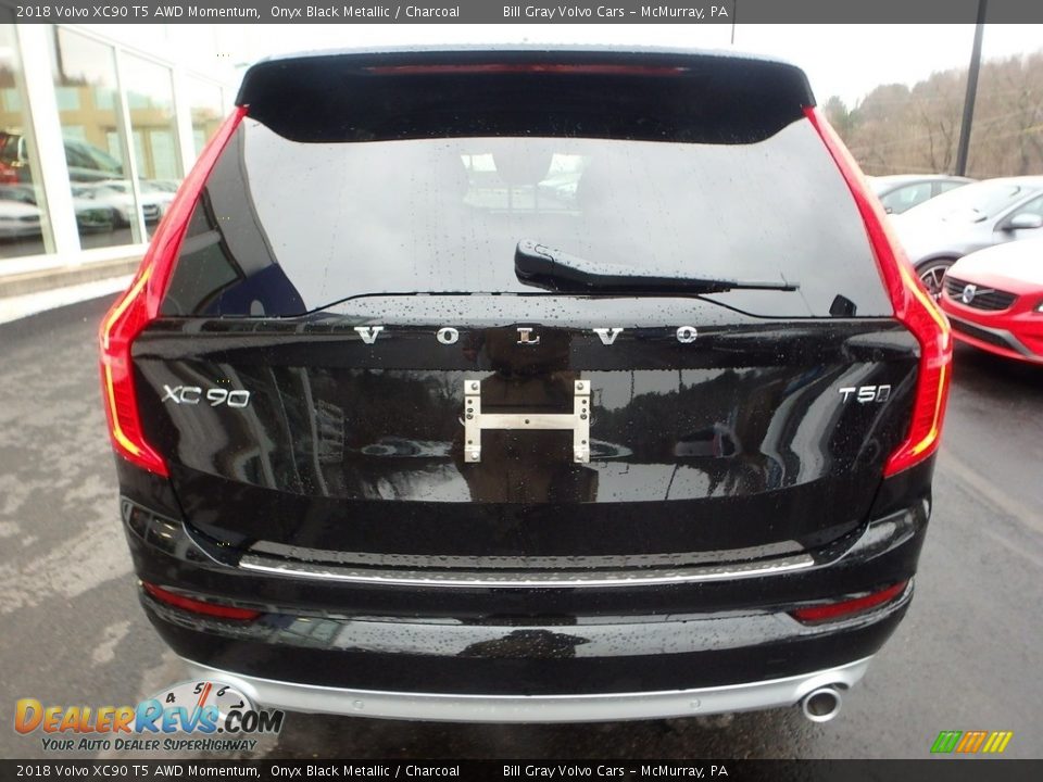 2018 Volvo XC90 T5 AWD Momentum Onyx Black Metallic / Charcoal Photo #3
