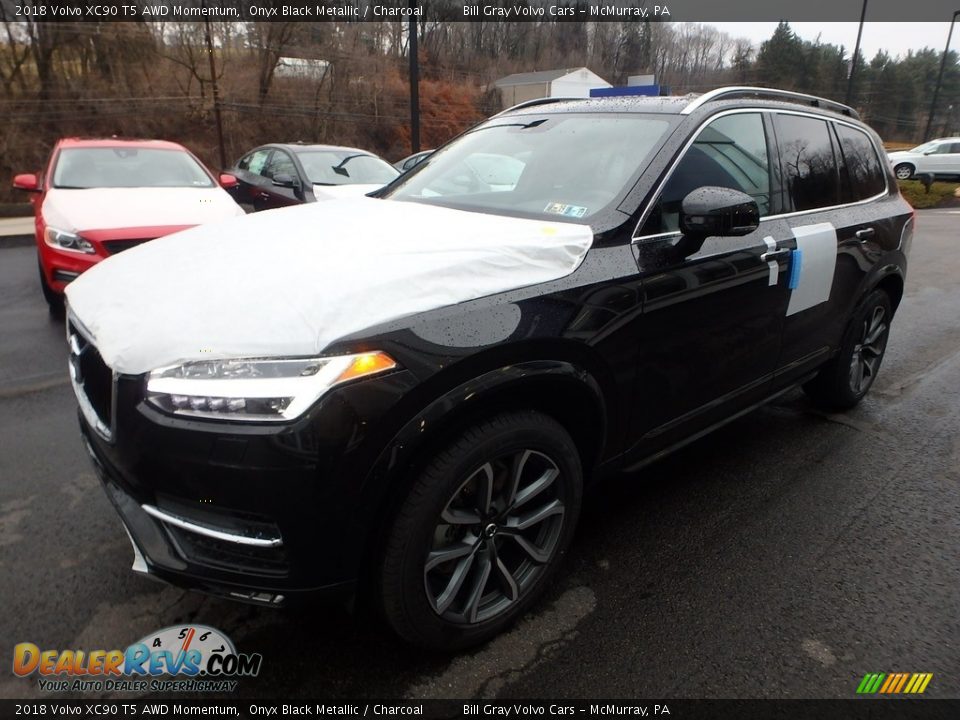 2018 Volvo XC90 T5 AWD Momentum Onyx Black Metallic / Charcoal Photo #5