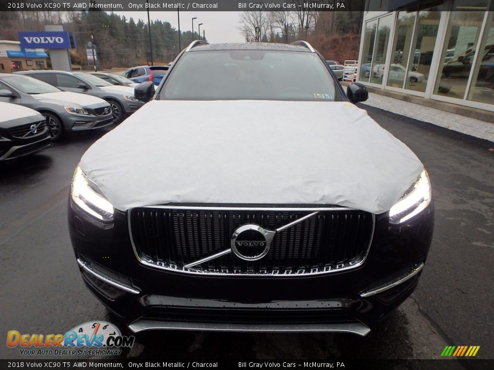 2018 Volvo XC90 T5 AWD Momentum Onyx Black Metallic / Charcoal Photo #6