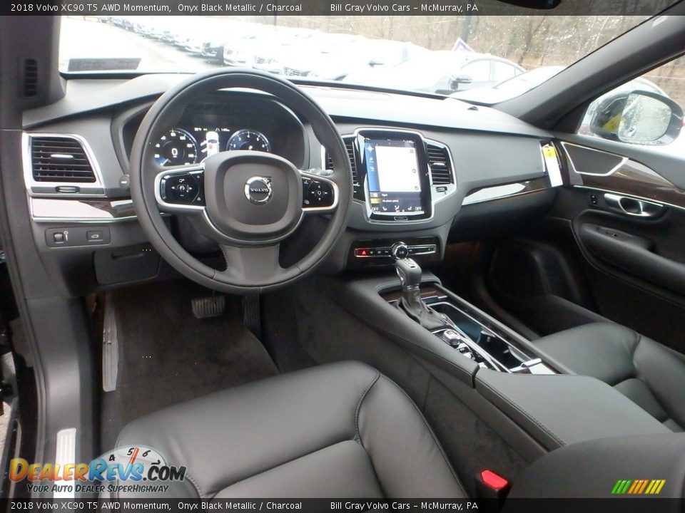 Charcoal Interior - 2018 Volvo XC90 T5 AWD Momentum Photo #10