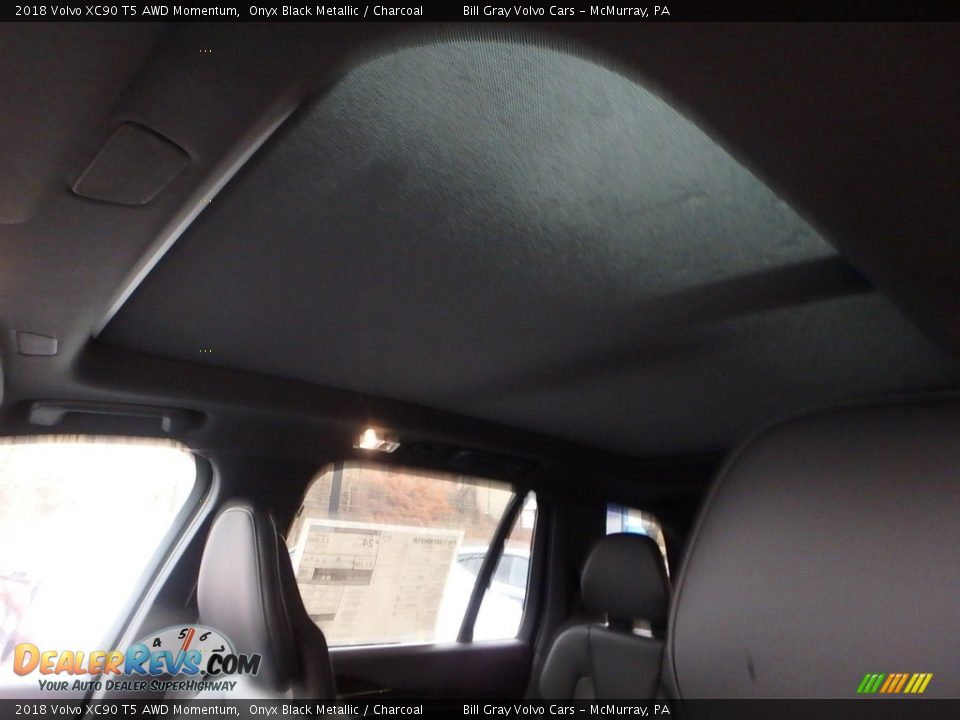 2018 Volvo XC90 T5 AWD Momentum Onyx Black Metallic / Charcoal Photo #13