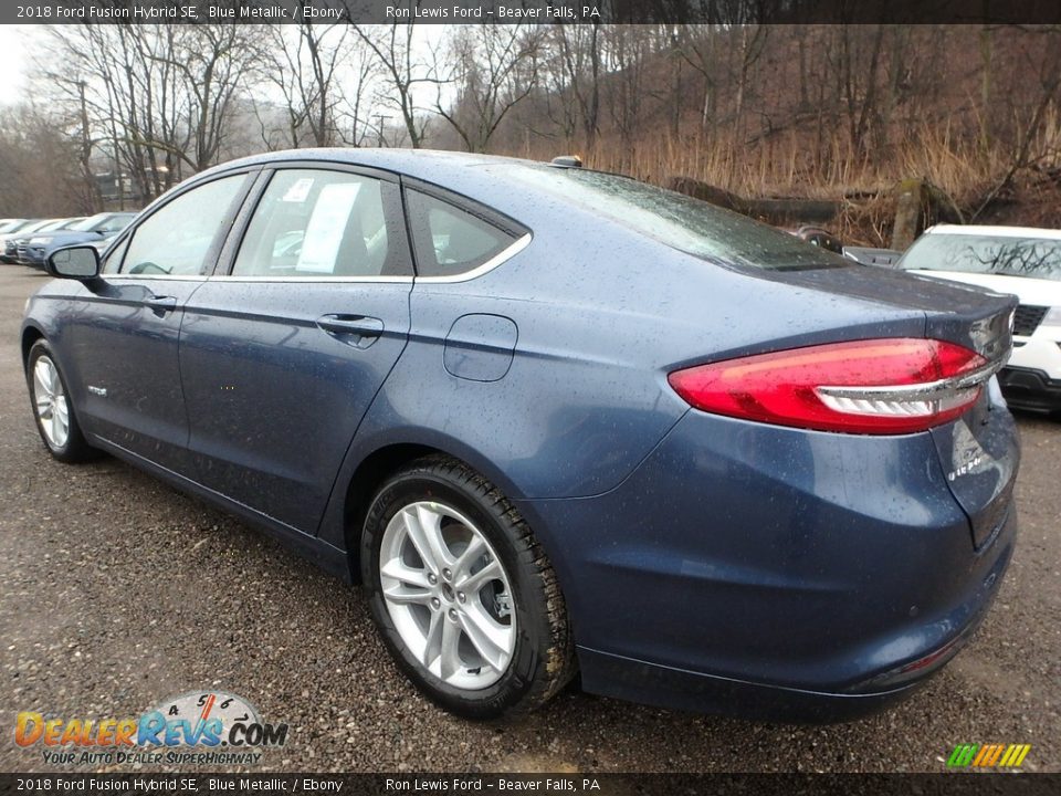 2018 Ford Fusion Hybrid SE Blue Metallic / Ebony Photo #5