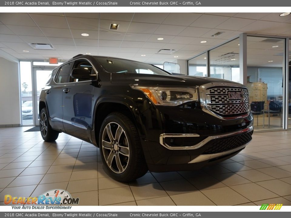 2018 GMC Acadia Denali Ebony Twilight Metallic / Cocoa/Shale Photo #1