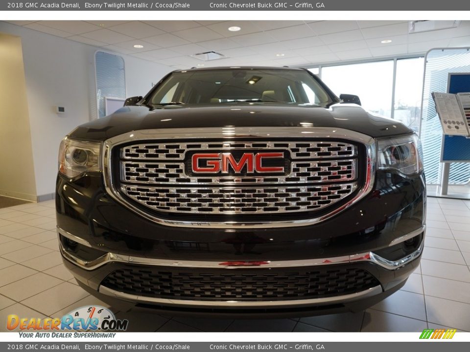 2018 GMC Acadia Denali Ebony Twilight Metallic / Cocoa/Shale Photo #2