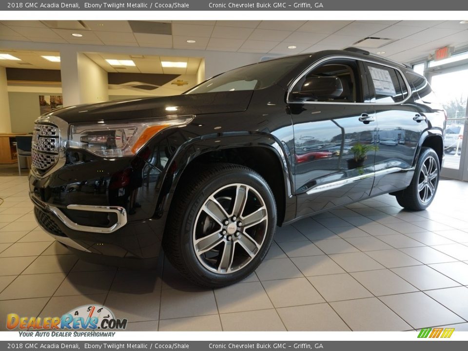 2018 GMC Acadia Denali Ebony Twilight Metallic / Cocoa/Shale Photo #3