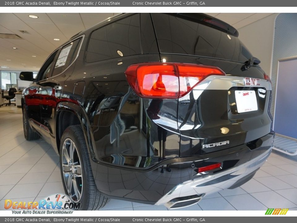 2018 GMC Acadia Denali Ebony Twilight Metallic / Cocoa/Shale Photo #4