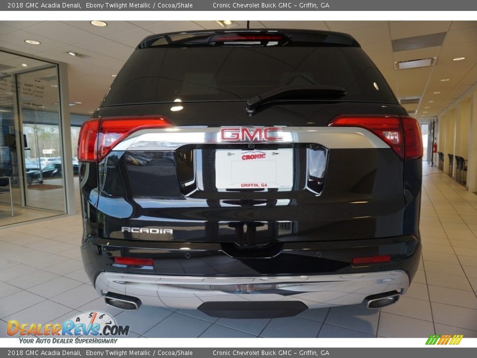 2018 GMC Acadia Denali Ebony Twilight Metallic / Cocoa/Shale Photo #5