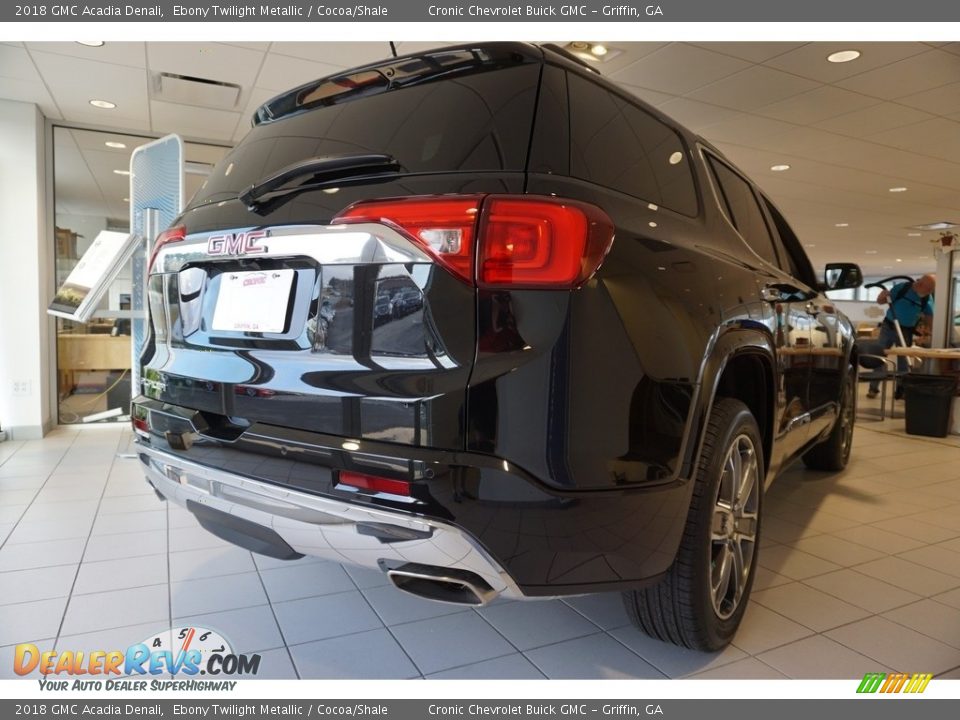 2018 GMC Acadia Denali Ebony Twilight Metallic / Cocoa/Shale Photo #6