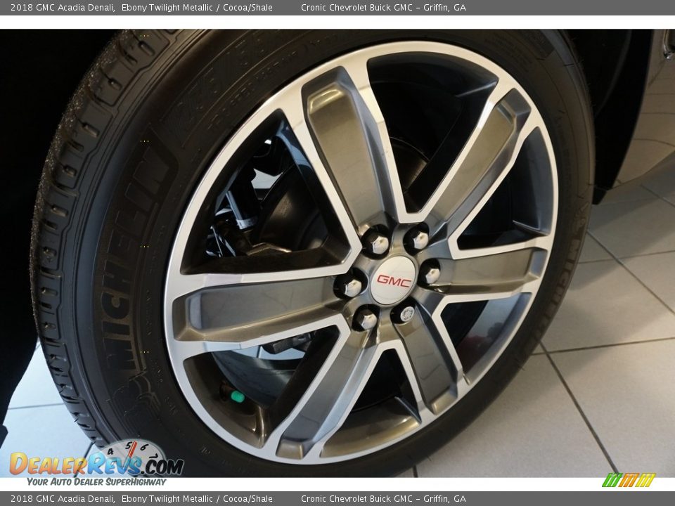 2018 GMC Acadia Denali Ebony Twilight Metallic / Cocoa/Shale Photo #7