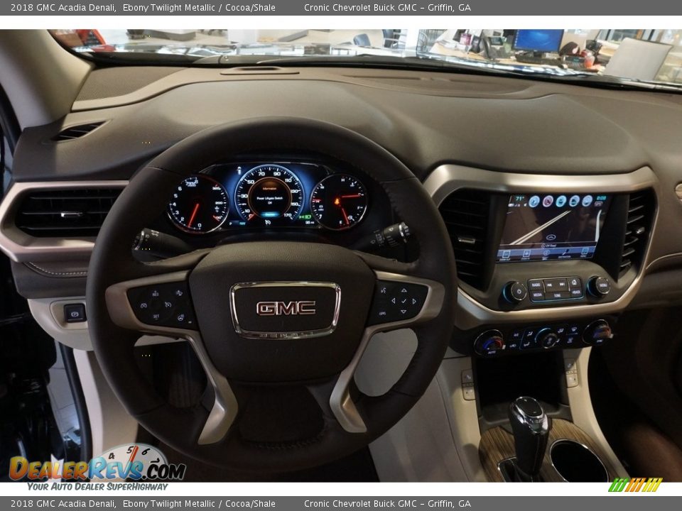 2018 GMC Acadia Denali Ebony Twilight Metallic / Cocoa/Shale Photo #9