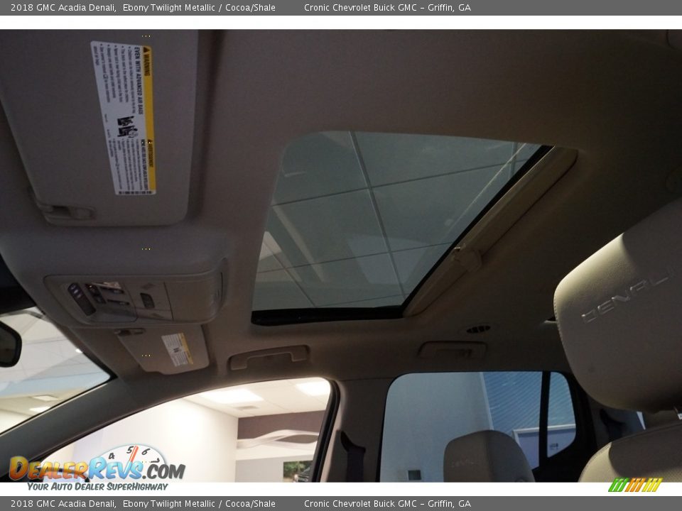 2018 GMC Acadia Denali Ebony Twilight Metallic / Cocoa/Shale Photo #12