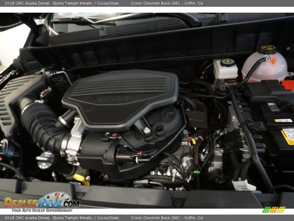 2018 GMC Acadia Denali Ebony Twilight Metallic / Cocoa/Shale Photo #13