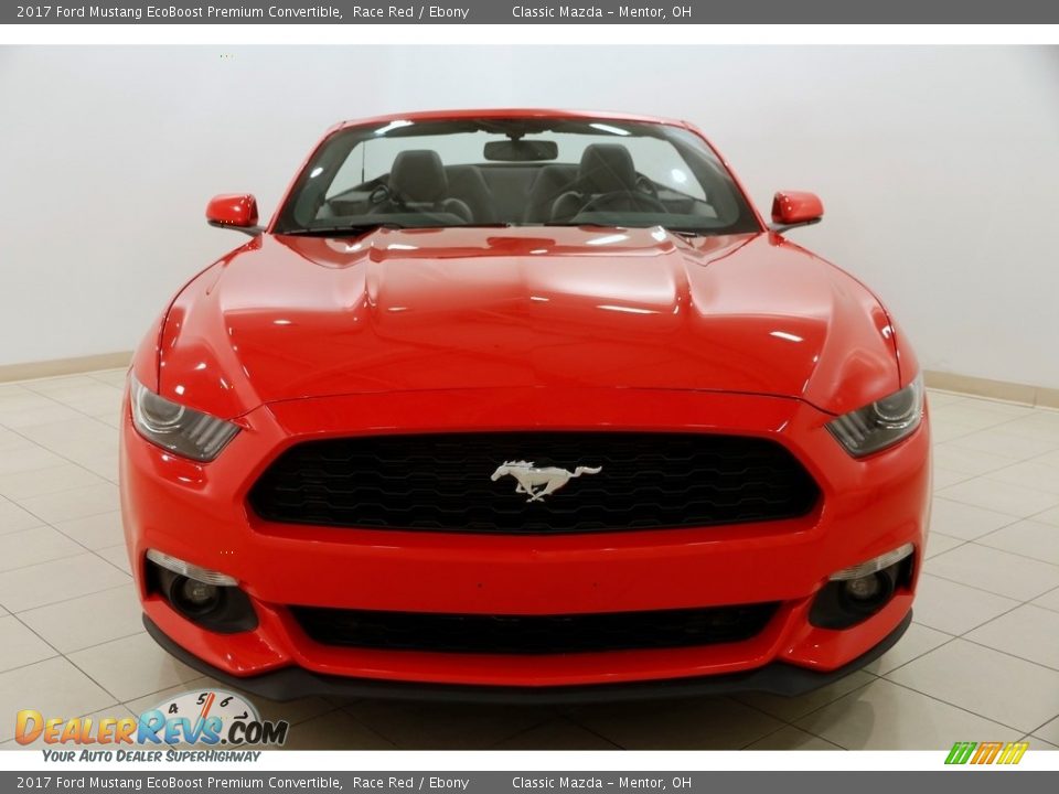 2017 Ford Mustang EcoBoost Premium Convertible Race Red / Ebony Photo #3