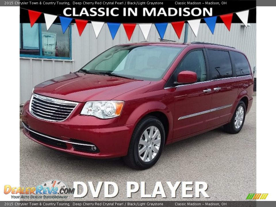 2015 Chrysler Town & Country Touring Deep Cherry Red Crystal Pearl / Black/Light Graystone Photo #1