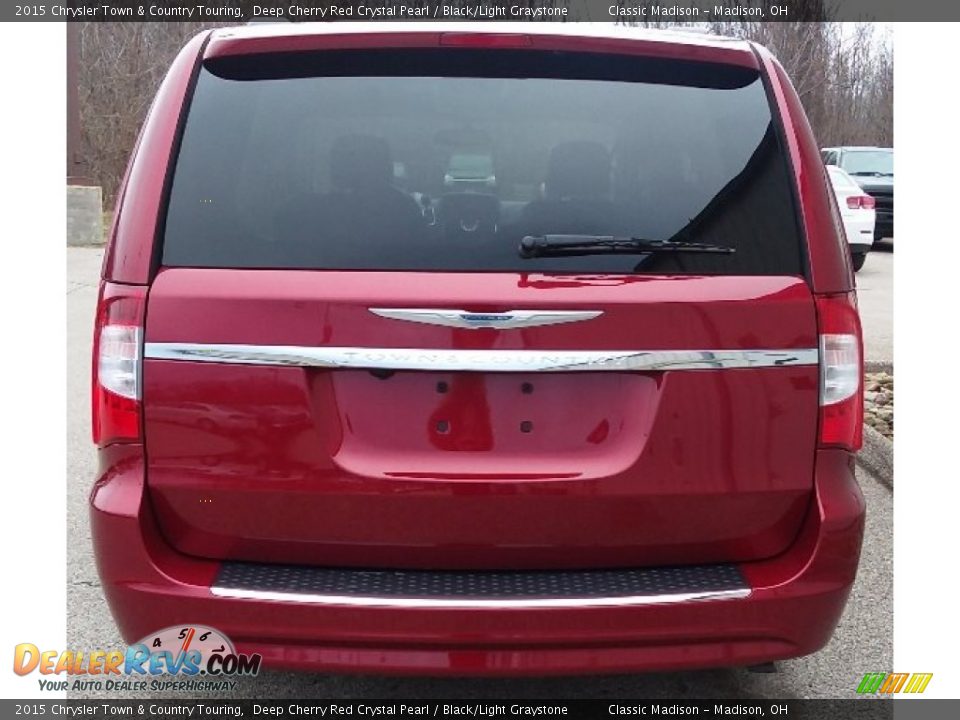 2015 Chrysler Town & Country Touring Deep Cherry Red Crystal Pearl / Black/Light Graystone Photo #5