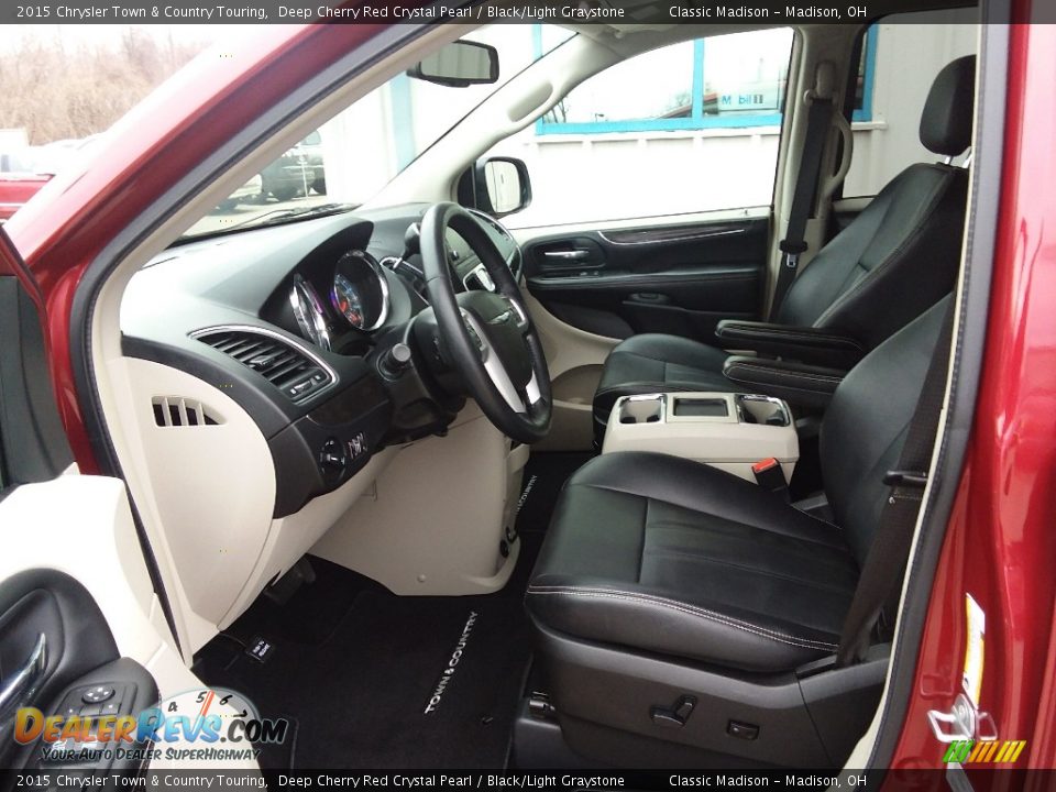 2015 Chrysler Town & Country Touring Deep Cherry Red Crystal Pearl / Black/Light Graystone Photo #8