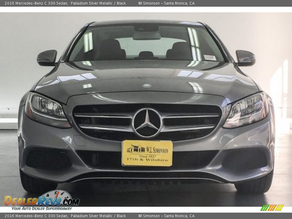 2016 Mercedes-Benz C 300 Sedan Palladium Silver Metallic / Black Photo #2