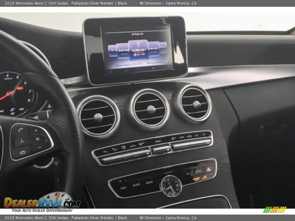 2016 Mercedes-Benz C 300 Sedan Palladium Silver Metallic / Black Photo #5