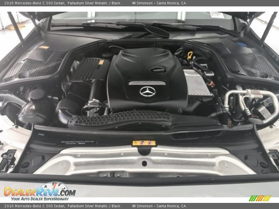 2016 Mercedes-Benz C 300 Sedan Palladium Silver Metallic / Black Photo #9