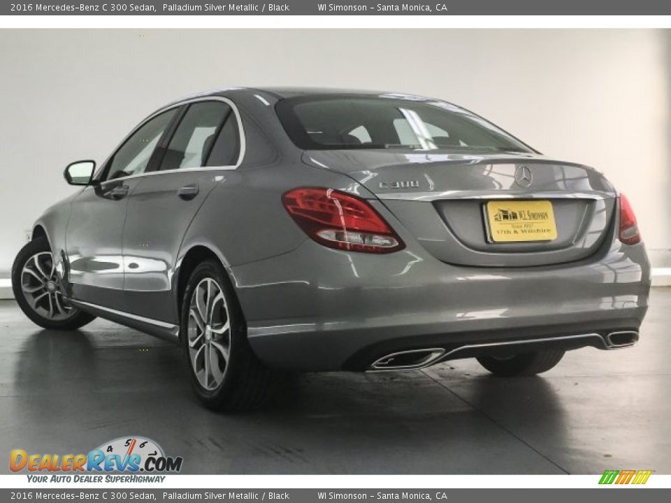 2016 Mercedes-Benz C 300 Sedan Palladium Silver Metallic / Black Photo #10