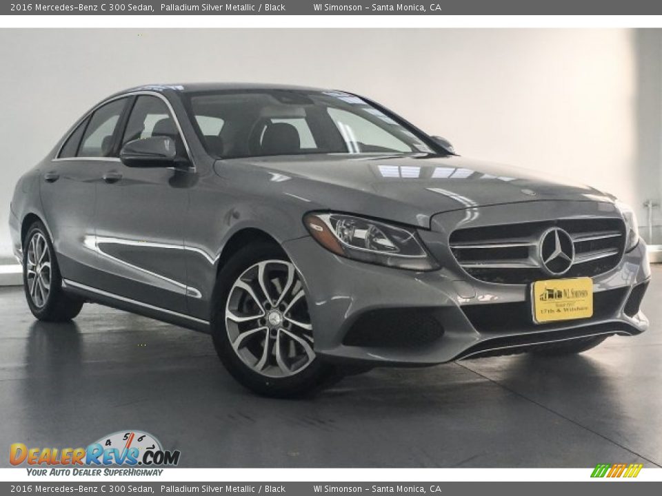 2016 Mercedes-Benz C 300 Sedan Palladium Silver Metallic / Black Photo #12