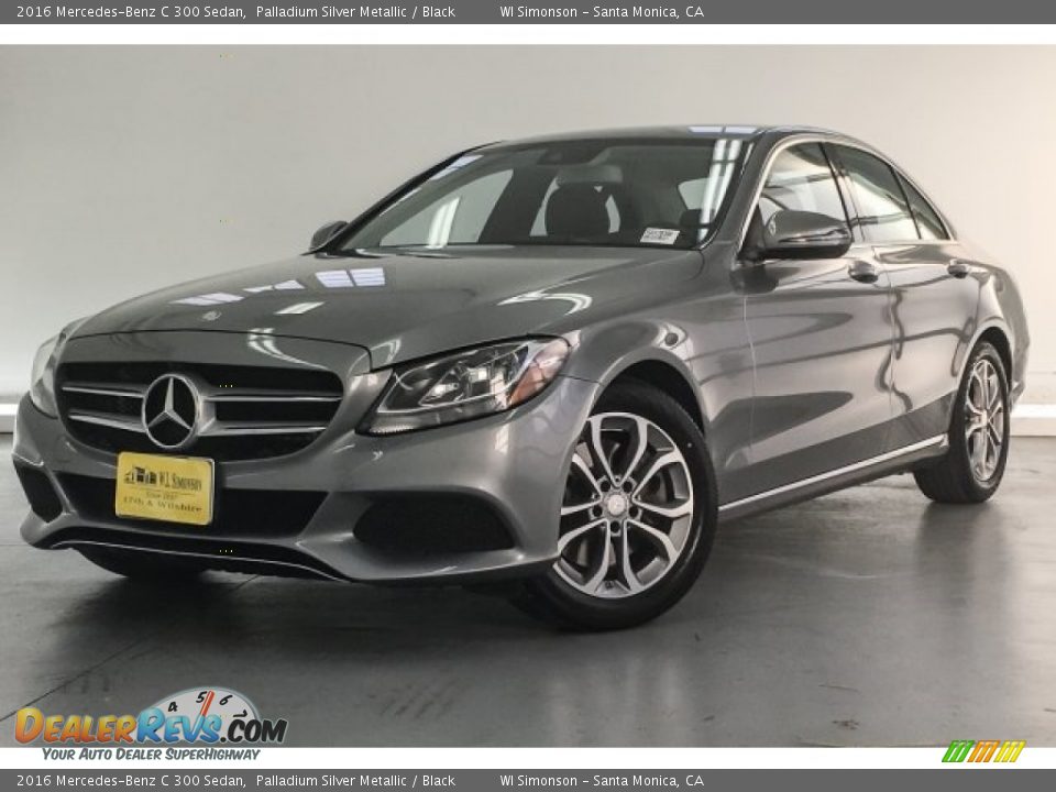 2016 Mercedes-Benz C 300 Sedan Palladium Silver Metallic / Black Photo #14