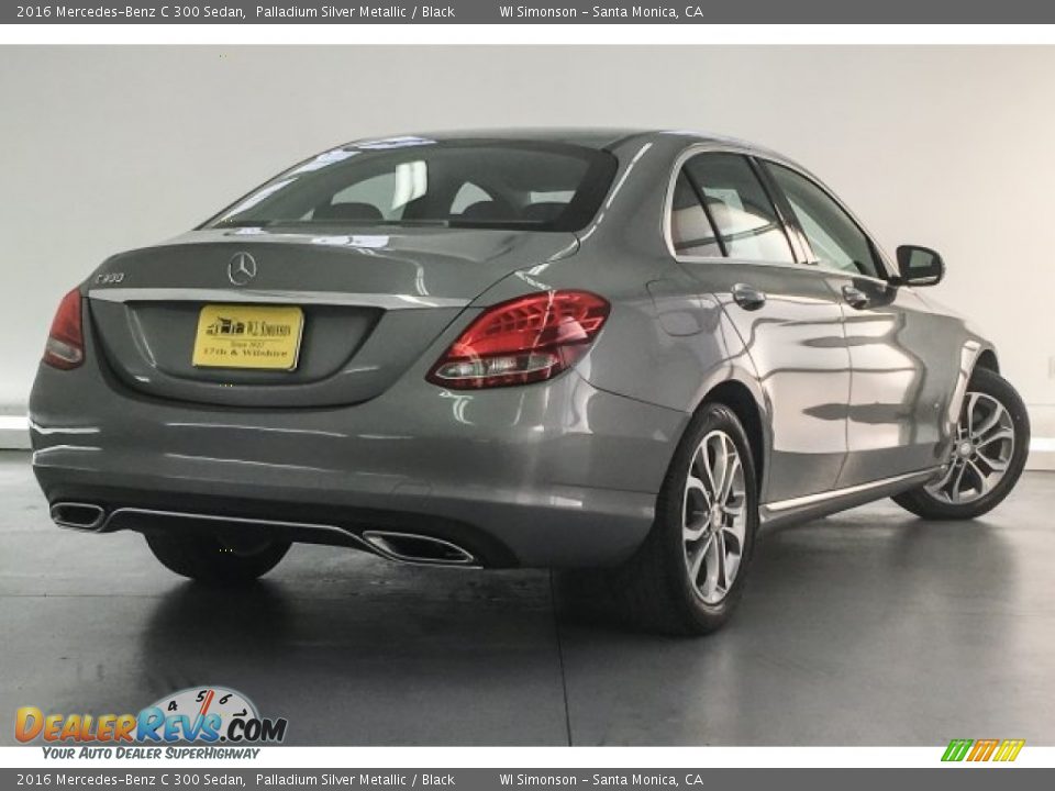2016 Mercedes-Benz C 300 Sedan Palladium Silver Metallic / Black Photo #17