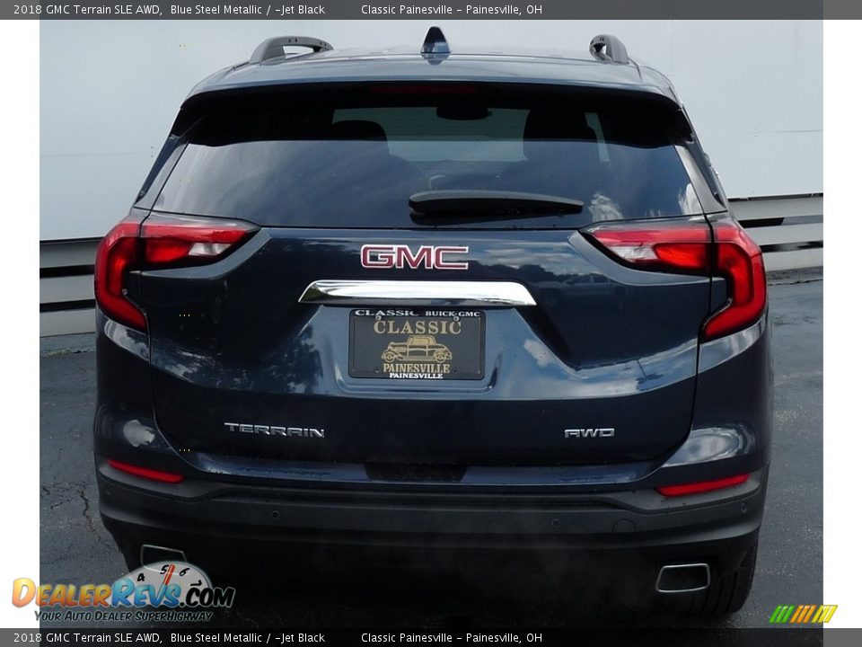 2018 GMC Terrain SLE AWD Blue Steel Metallic / ­Jet Black Photo #3