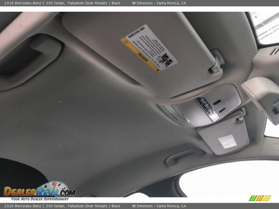 2016 Mercedes-Benz C 300 Sedan Palladium Silver Metallic / Black Photo #28
