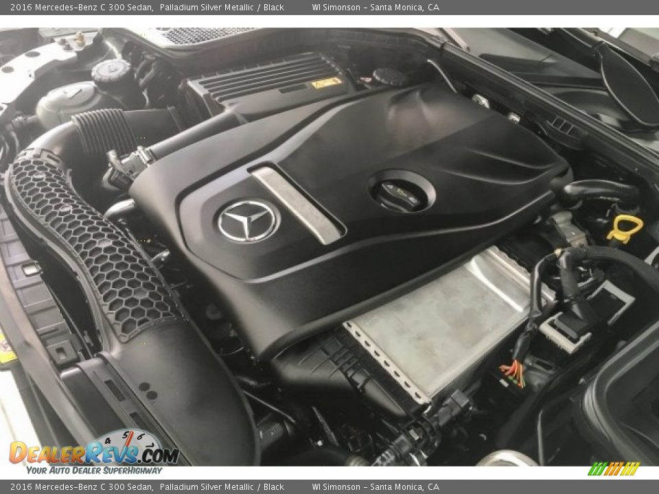 2016 Mercedes-Benz C 300 Sedan Palladium Silver Metallic / Black Photo #31