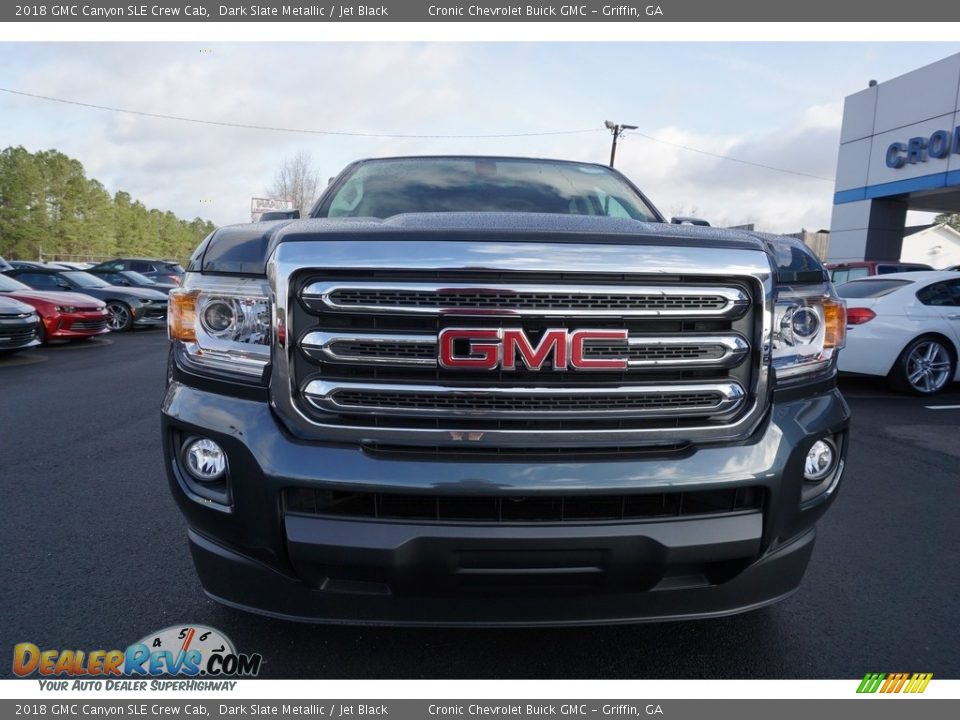 2018 GMC Canyon SLE Crew Cab Dark Slate Metallic / Jet Black Photo #2