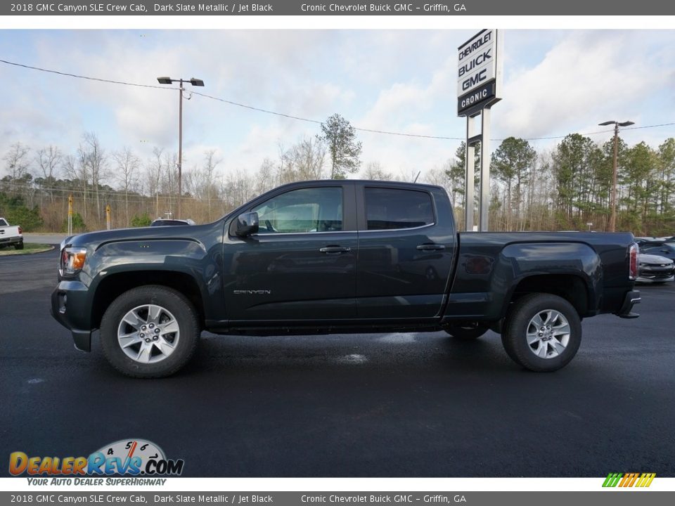 2018 GMC Canyon SLE Crew Cab Dark Slate Metallic / Jet Black Photo #4