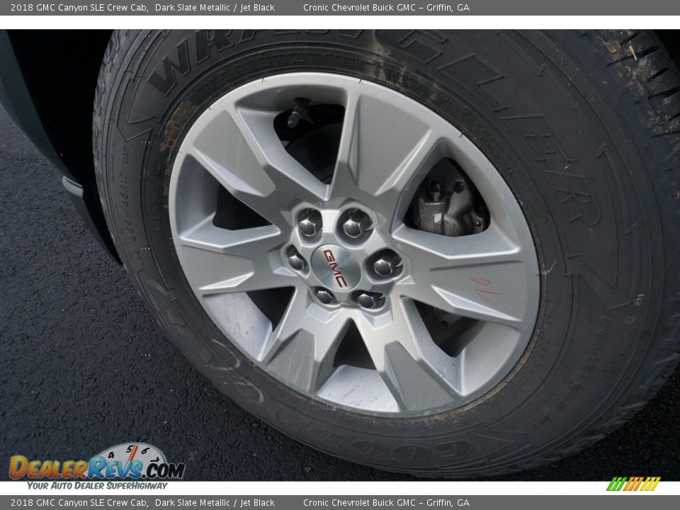 2018 GMC Canyon SLE Crew Cab Dark Slate Metallic / Jet Black Photo #8