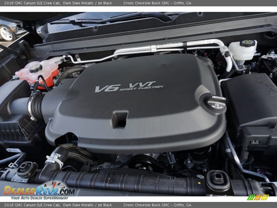 2018 GMC Canyon SLE Crew Cab Dark Slate Metallic / Jet Black Photo #9