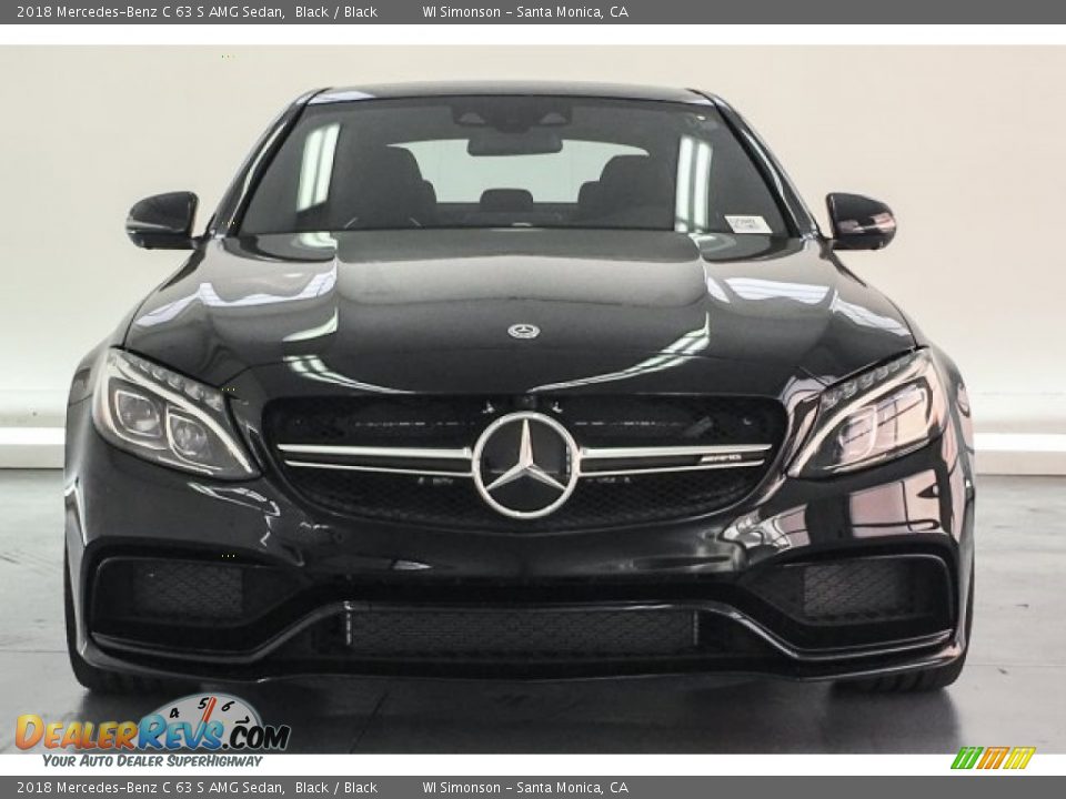 2018 Mercedes-Benz C 63 S AMG Sedan Black / Black Photo #2