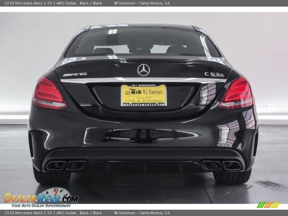 2018 Mercedes-Benz C 63 S AMG Sedan Black / Black Photo #3
