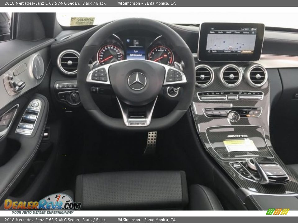 2018 Mercedes-Benz C 63 S AMG Sedan Black / Black Photo #4