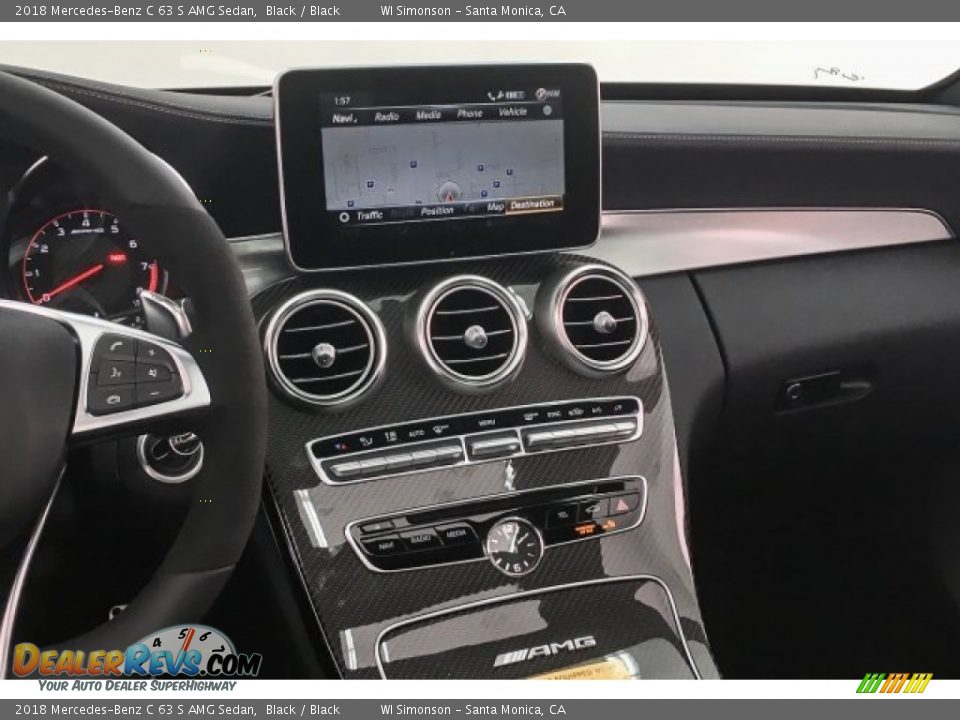 2018 Mercedes-Benz C 63 S AMG Sedan Black / Black Photo #5