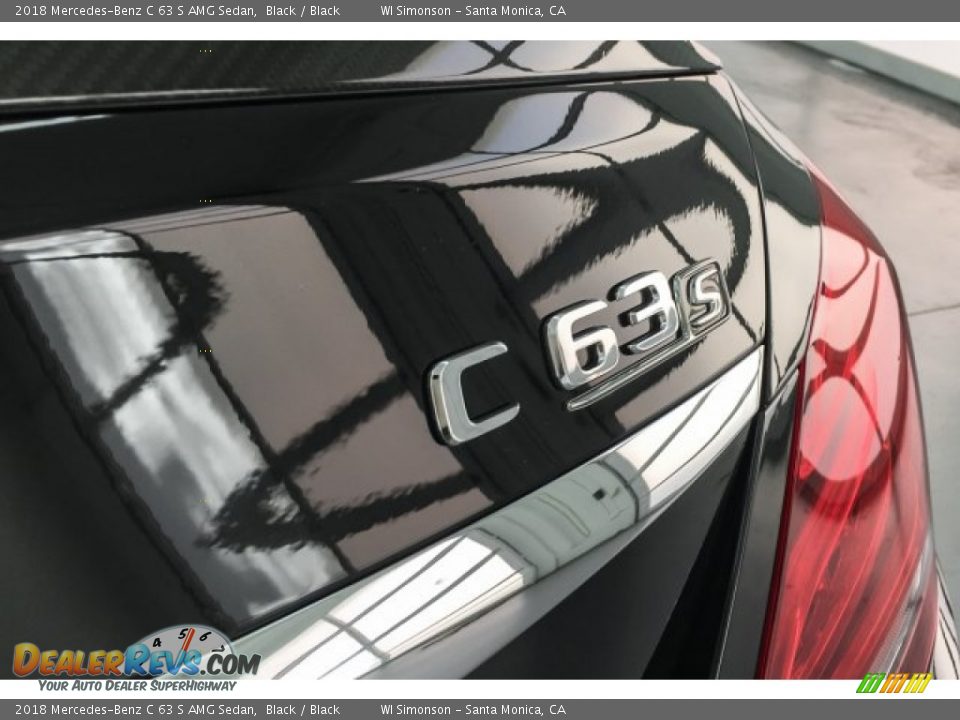 2018 Mercedes-Benz C 63 S AMG Sedan Black / Black Photo #6