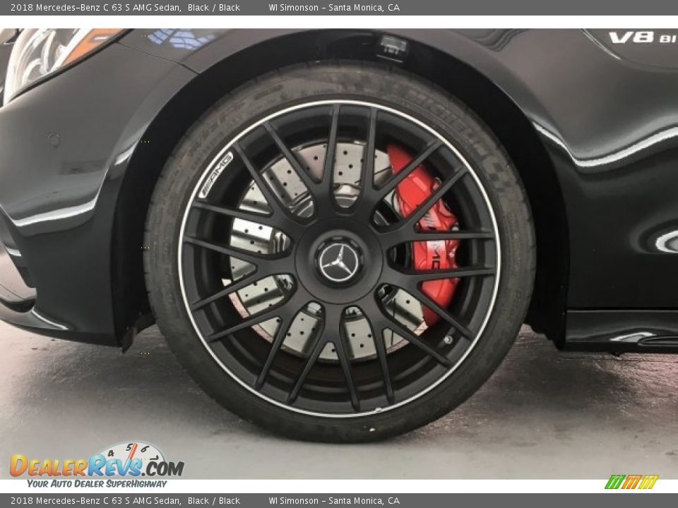 2018 Mercedes-Benz C 63 S AMG Sedan Black / Black Photo #8