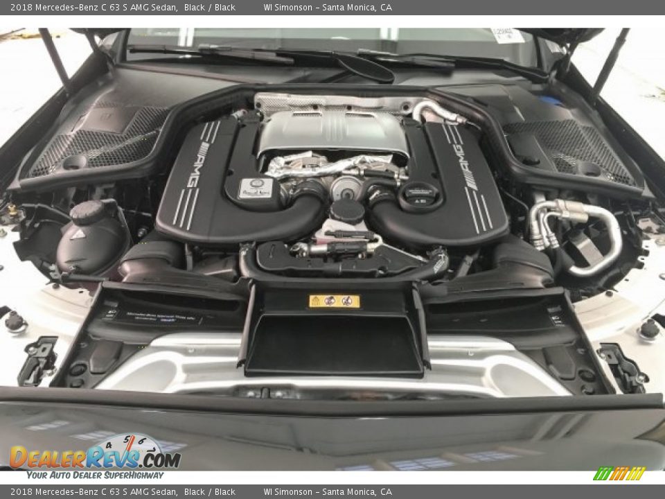2018 Mercedes-Benz C 63 S AMG Sedan Black / Black Photo #9
